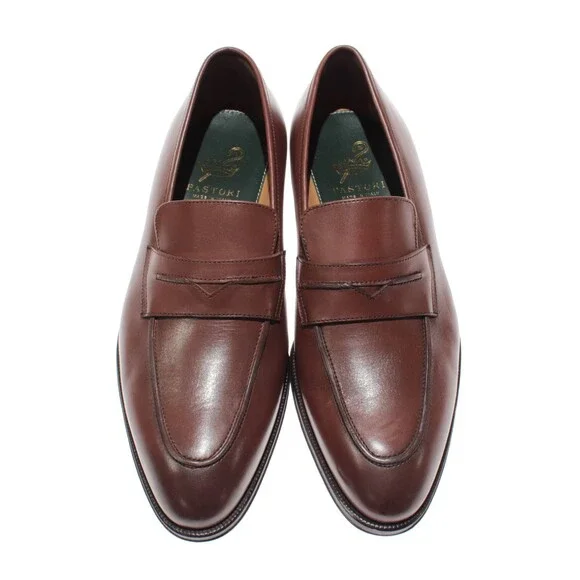 Pastori NWB Titus Slip On Loafers Size 10 US in Cognac Brown Leather Pastori NWB Titus Slip On Loafers Size 8 US in Cadmio Brown  main image 4